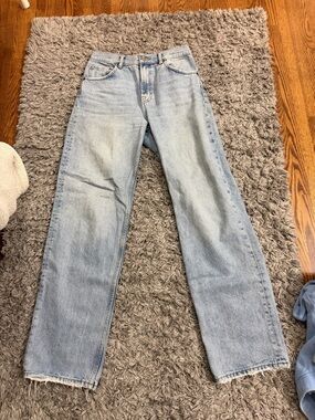 ZARA Light Wash Women's Straight Leg Jeans